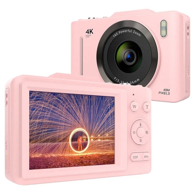 H16 2.8-inch IPS Screen Student Digital Camera with 16X Zoom and Anti-Shake Autofocus