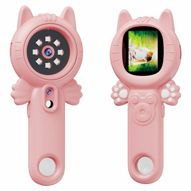 Z800 Kids Digital Camera with 500x Magnification 32GB Memory Card and 1080P Video Recording - Pink