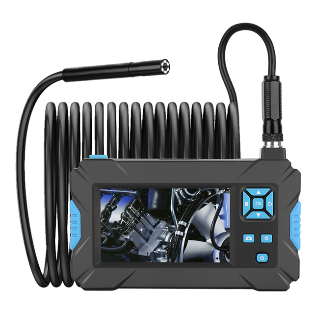 P30 Industrial Endoscope Borescope with 5.5mm Camera Probe 1080P HD Video and IP67 Waterproof Grade for Car Inspection