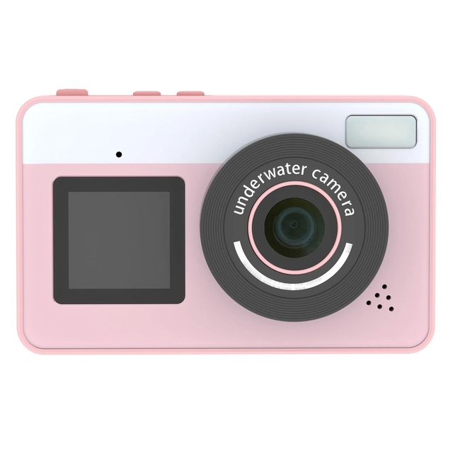 D70 2.8+1.44 Inch Dual Screen Waterproof Digital Camera with 4K Video Recording and 18X Digital Zoom for Outdoor Photography